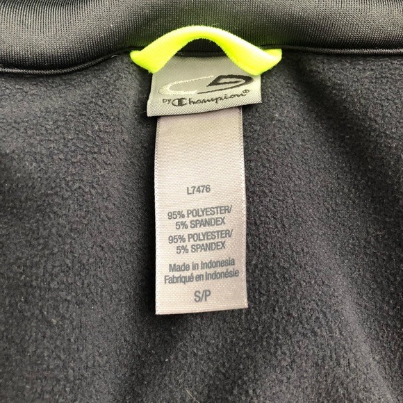 Champion Small Gray Zip Up Sweatshirt Hoodie - Picture 3 of 5